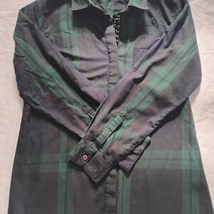 Orvis Women's Size 10 Plaid Long Sleeve Button Down Top